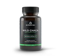 Shroomex® Organic Chaga Mushroom Supplement | Verified World's Most Potent Extract | 3rd Party Lab Tested by Eurofins | Made in The UK | 60 Max Strength Capsules