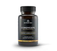 Shroomex® Organic Cordyceps Mushroom Supplement | Verified World's Most Potent Extract | 3rd Party Lab Tested by Eurofins | Made in The UK | 60 Max Strength Capsules
