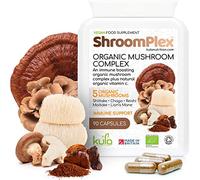 ShroomPlex Organic Mushroom Complex - Immune Boosting Mushroom Blend - 90 High Strength Vegan Capsules with Lions Mane, Shiitake, Chaga, Maitake and Reishi - Plus Organic Black Pepper & Vitamin C