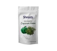SHROOTS Dehydrated Capsicum (Bell Pepper) Flakes Pure Vegetarian No Added Salt Easy Cooking Essential Machine Dried Vegetables with Aroma Perfect for Camping or Everyday Meals 1.59 oz, 1 Pack