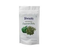SHROOTS Dehydrated Capsicum Flakes Air Dried Vegetable Pure Veg No Added Salt Easy Cooking Dried Capsicum Leaves for Everyday Meals - Great for Camping, Emergency Survival Food (100g/3.5oz Pack of 1)