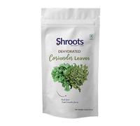 SHROOTS Dehydrated Coriander Leaves Pure Vegetarian Gluten-Free No Added Salt Flavorful Kitchen Essential Machine Dried Vegetables with Natural Aroma Ideal for Everyday Cooking - 0.35 oz, Pack of 1