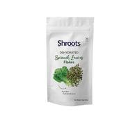 SHROOTS Dehydrated Spinach (Palak) Leaves Flakes Pure Vegetarian Gluten-Free No Added Salt Easy Cooking Essential Machine Dried Vegetables with Natural Aroma Ideal for Everyday Meals 1.06 oz Pack of 1