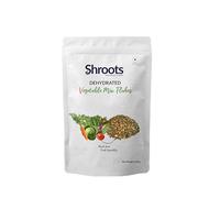 SHROOTS Dehydrated Vegetable Mix 100g - 8 Vegetable Blend, Air-Dried Mixed Vegetables for Soup, Ramen, Pasta, Fried Rice, Curry & Meal Prep, No Added Salt, Vegan, Gluten Free, Camping & Emergency Food