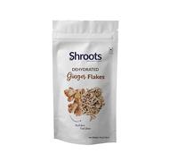 SHROOTS Dried Ginger Flakes 45g (1.58 oz) - Dehydrated Ginger Root, Air Dried Ginger Flakes, No Added Sugar & No Added Salt, Vegan, Gluten Free, Ideal for Tea, Soup, Curry, Stir Fry