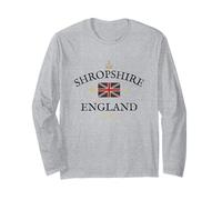 SHROPSHIRE BRITISH UNION JACK FLAG UNITED KINGDOM UK ENGLAND Long Sleeve T-Shirt