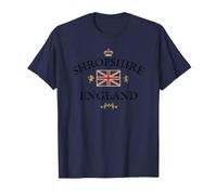 SHROPSHIRE BRITISH UNION JACK FLAG UNITED KINGDOM UK ENGLAND T-Shirt