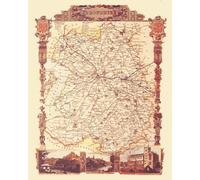 Shropshire County Map, Thomas Moule Shropshire Map,