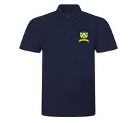 Shropshire County Shield Embroidered Mens Polo Shirt Support Your County Embroidery (UK, Alpha, M, Regular, Regular, Navy)