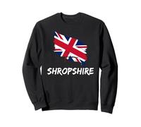 Shropshire Great Britain Flag British Heritage English Pride Sweatshirt