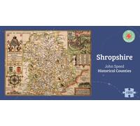 Shropshire Historical 1610 Map 1000 Piece Puzzle