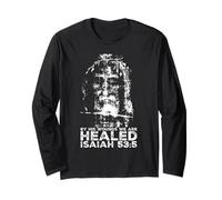 Shroud Of Turin Face of Jesus Christ Catholic Long Sleeve T-Shirt