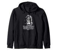 Shroud Of Turin Face of Jesus Christ Catholic Zip Hoodie