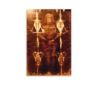 Shroud of Turin Perpignan Cathedral Poster Decorative Painting Canvas Wall Posters And Art Picture Print Modern Family Bedroom Decor Posters 12x18inch(30x45cm)