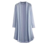 Shrug Womens Bolero Cardigan,Women'S Long Cardigan Long Sleeves Loose Plain Soft See-Through Cardigan Jacket Summer Long Open Front Kimono Kaftans Shrug Bolero Swimsuit Cover-Up For Dresses,Gray,M