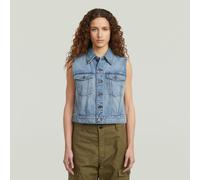 Shrunken Denim Vest - Light blue - Women S