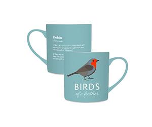 Shruti RSPB Robin Mug - Birds, Porcelain, Mug, 330ml