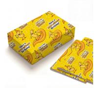SHSEEN Macaroni Cheese Wrapping Paper, 19.6 x 27.5 in, 2 Sheets | 120gsm paper with macaroni cheese pun style for birthdays, foodies, kids, teens, couples and funny gifts