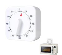 SHSHbuy 60 Minutes Kitchen Timer,Egg Timers for Boiling Eggs,Count Down Alarm Reminder Adjustable Cooking Timing Wind Up Mechanical Timer for Baking Boiling Eggs Cooker Home(White)