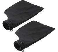 SHSHbuy Dust Collector Bags,2 PCS Sander Dust Bag Replacement with Zipper & Wire Stand Black Planer Dust Bag for Aluminum Sawing Machine 255 Miter Saw Accessories