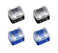 SHSHbuy Pencil Sharpener Pack of 4 Universal Makeup Sharpener, Cosmetic Sharpener, Thick and Thin Pencils, Lip Liner Pencil, Eyeliner, Handy for On the Go