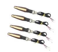 SHSHJJB 4PCS Motorcycle Turn Signal Light 12v IP68 Amber Flasher Indicator Blinker Rear Lights Lamp Indicator Light Turning Indicators Lamp