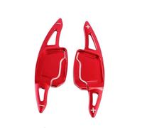 SHSHJJB Car Wheel Paddle Shifter for Audi for A3 A6 S6 C8 A7 S7 4K A8 Q8 E-tron Sportback 2019-2024 Car Paddle Shifter Extension Shift Paddle(Red)