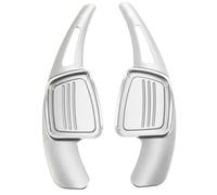 SHSHJJB Car Wheel Paddle Shifter for Audi for A3 / S3 Facelift A5 S5 2017 for A4 B9 Q7 2016-2017 Car Steering Wheel Shift Paddles(Silver)