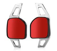 SHSHJJB Car Wheel Paddle Shifter for Audi for A4 B8 A3 8P S3 A5 A6 S6 C6 Q5 A8 R8 TTS MK2 8J Car Paddle Shifter Extension Shift Paddle(Silver)