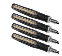 SHSHJJB Turn Signals Indicator Flashing Lights Turn Sequential Signals Blinker Flowing Water Bendable Tail Stop Indicators Turn Signal Indicator Light(4PCS)