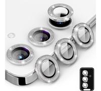 SHSJYA Diamond Positioning phone Lens Protector for Samsung Galaxy S23 / S23Plus / S23Ultra / S23FE, Easy installation, Anti Fall Anti Scratch Lens Case Protective Film (Silver,for S23)