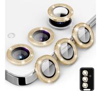 SHSJYA Diamond Positioning phone Lens Protector for Samsung Galaxy S24 / S24Plus / S24Ultra / S24FE, Easy installation, Anti Fall Anti Scratch Lens Case Protective Film (Gold,for S24Plus)
