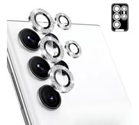 SHSJYA Diamond Positioning phone Lens Protector for Samsung Galaxy S26 / S26Plus / S26Ultra, Easy installation, Anti Fall Anti Scratch Lens Case Protective Film (Silver,for S26Ultra)