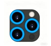 SHSJYA phone Lens Protector Compatible with for iPhone 13 / 13Mini / 13Pro / 13Pro Max, Glow-in-the-Dark Tempered Glass Lens Film, Anti-Scratch Ultra Clear Camera Lens Film (blue,for iPhone 13Mini)