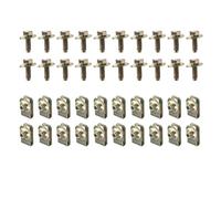 SHSMDM 40pcs/Set Car Trim Clips Car Bottom Cover Chassis Protector Vehicle Protector Push Type Fixing Bolt M6 Car Accessories
