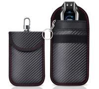 SHSMPXOY 2 PCS Faraday Pouch for car Keys,Faraday Bag,Car Key Signal Blocking Pouch,Keyless Entry Car Keys Case,RFID Blocker Bag for Car Security,Anti-Theft Remote Entry Keyless Protect (SL)
