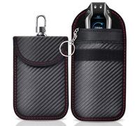 SHSMPXOY 2 PCS Faraday Pouch for car Keys,Faraday Bag,Car Key Signal Blocking Pouch,Keyless Entry Car Keys Case,RFID Blocker Bag for Car Security,Anti-Theft Remote Entry Keyless Protect (2L)