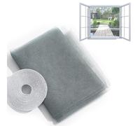 SHSMPXOY Fly Screen for Window Screen Mosquito Netting Fly Screen Window DIY Self-Adhesive Insect Mesh Curtain Bug Bee Protector 1.5x2m with Self-Adhesive Hook Tape Roll Fitted to Multiple Windows