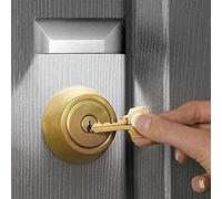 shsyue Door Keyhole Light Lamp Infrared Auto Sensor Motion Detector Keyhole 4 LED Light lamp Stick-on Anywhere Tap Lights Battery Operated-Silver