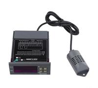 SHT2000 Digital Temperature and Humidity Controller, Programmable Thermostat with Relay Output 10A, -20 to 60°C Range, ±0.3°C Accuracy for Heating Cooling Dehumidification Greenhouse Incubator(24V)