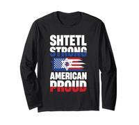 Shtetl Strong American Proud Star Flag Design Long Sleeve T-Shirt