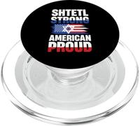 Shtetl Strong American Proud Star Flag Design PopSockets PopGrip for MagSafe
