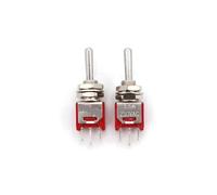 SHTS-4 3Pin SPDT 5mm Panel Mount Sub-Miniature Toggle Switch 3A/120VAC 5Pcs(5Pcs TS-4 ON-ON)