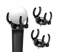 Shu-Ran 2 Pack Magnetic Golf Ball Retriever, Screw-in Golf Ball Grabber for End of Putter, Golf Ball and Club Pick-Up Tool with Foldable Claw, Easy Installation & No Drilling Required