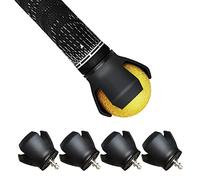 Shu-Ran 3-Prong Golf Ball Retriever for Putter,Golf Ball Picker Upper,Back Saver Golf Ball Pick Up Retriever,Suction Cup Ball Grabber for Putter Grip (4 Pack)