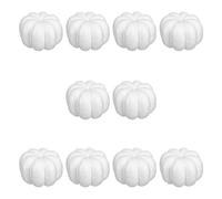 Shuade 10Pcs Artificial Pumpkins Autumn Decoration White Foam Pumpkin For Thanksgiving Fall Harvest Halloween Christmas Party White Artificial Pumpkins Painting