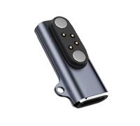 Shuade Aluminum Alloy Housing Skin Connector Head Bone Conduct Headphone USB C To 4pin Conversion Adapter Black Wear Resistant
