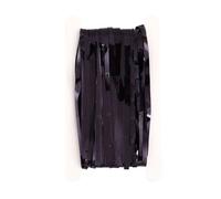 Shuade Black Foil Tinsel Wedding Decoration Metallic Fringe Curtains Halloween Birthday Party Backdrop Ornaments Black Tinsel Backdrop Curtain