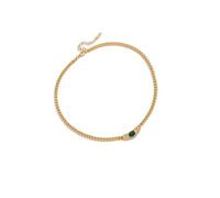 Shuade Cubic Zircon Accent Pendant with Lobster Clasp Stainless Steel Chain Versatile for Her Minimalist Zircon Pendant Necklace