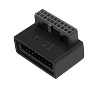 Shuade Desktop Computer Motherboard USB3.0 19/20Pin Adapter Upright Plug-in Needle For Seat Turn 90 Degree Steering Elbow Insta Steering Joint
